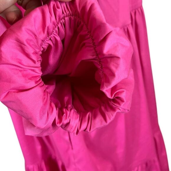 Chico’s Women’s Bahamian Pink Balloon Sleeve Dress, Size 12 (Chico’s 2), NWT - Picture 7 of 12